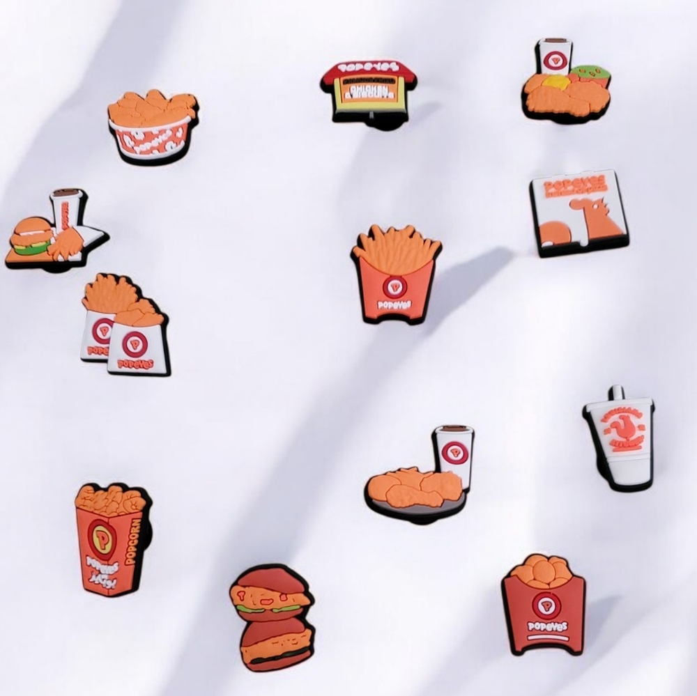 Popeyes Chicken Croc Charms